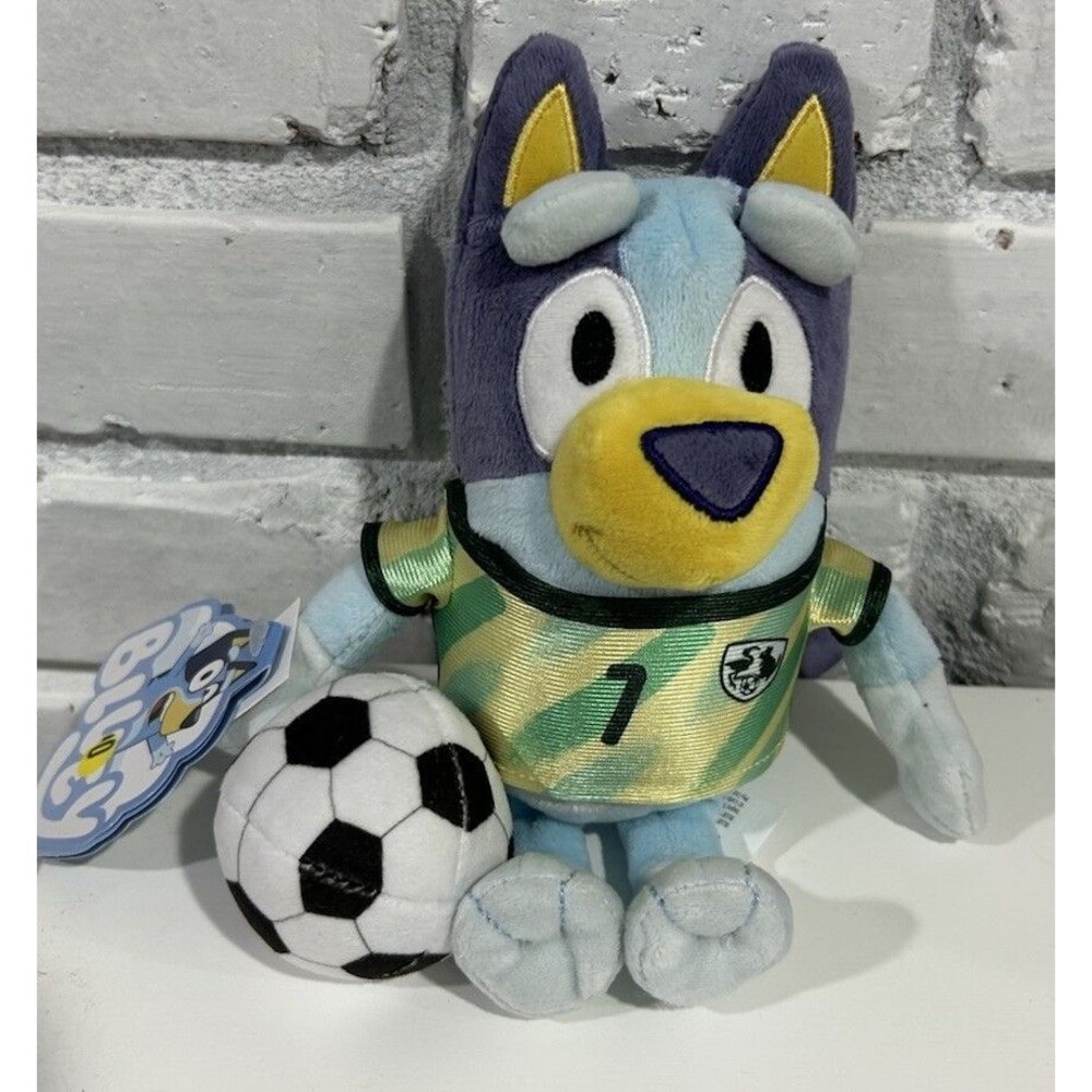 Plush Toy Bluey Friends Soccer Super Soft Deluxe Embroidered Details